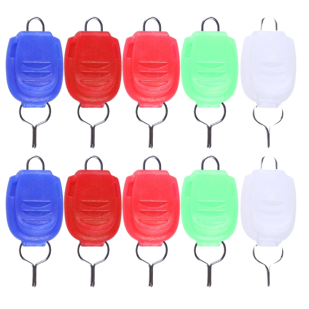 25pcs Luminous Fishing Wheel Stopper Thread Clip Thread Lock Thread