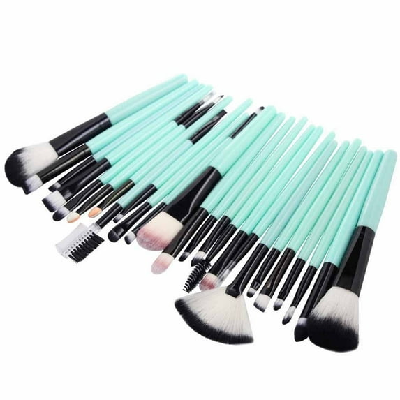 25-Piece Makeup Brush Set - Complete Face & Eye Brush Collection for Professional All-Over Makeup Looks