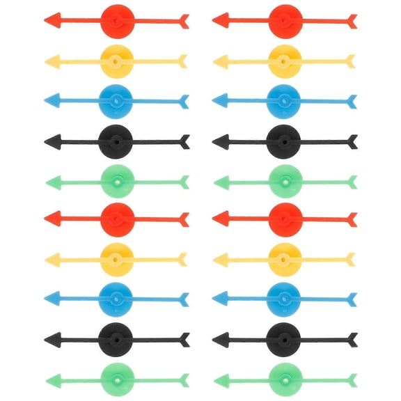 25pcs Plastic Arrow Spinner for Board Games DIY Game Arrows Replacement Arrow Game Pointer Spinners