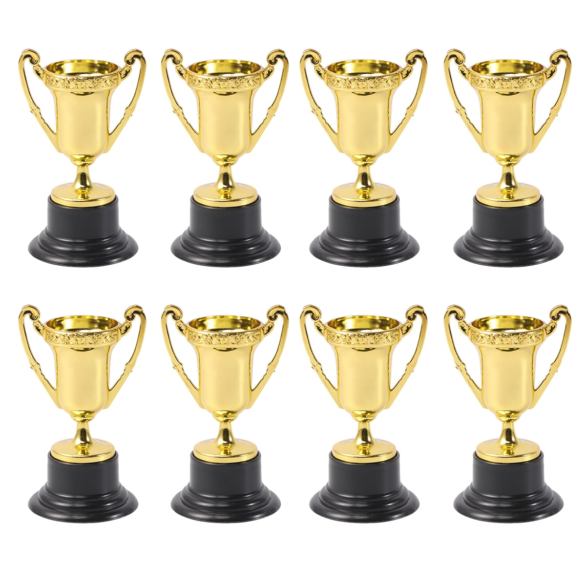 25pcs Plastic Mini Trophy Student Sports Award Trophy with Base Reward