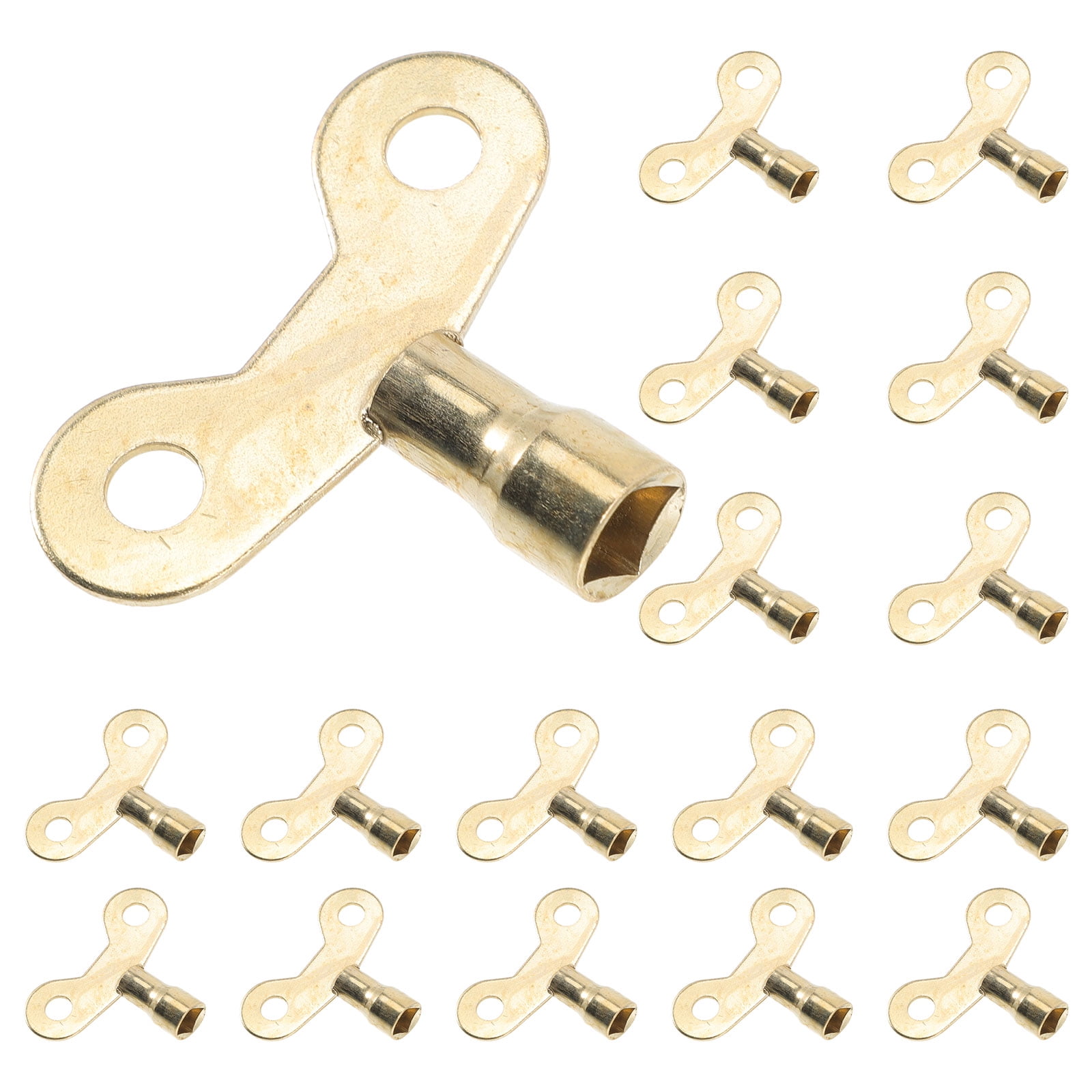 25pcs Plumbing Hole Faucet Keys 6mm Hole Radiator Water Tap Square Socket Keys