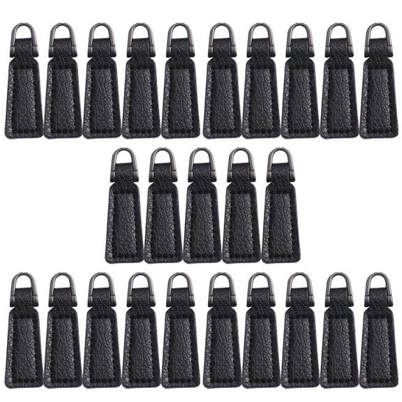 Raindrops Designers Zipper Heads Black Alloy 25Pcs