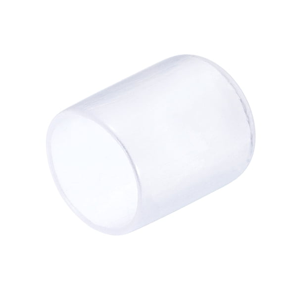 25Pcs Rubber End Caps 16mm(5/8") Vinyl Round End Cap Cover Screw Thread Protectors Clear