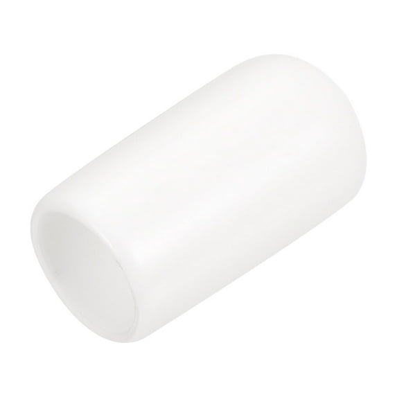 25pcs Rubber End Caps 7.5mm ID Vinyl Round End Cap Cover Screw Thread Protectors White