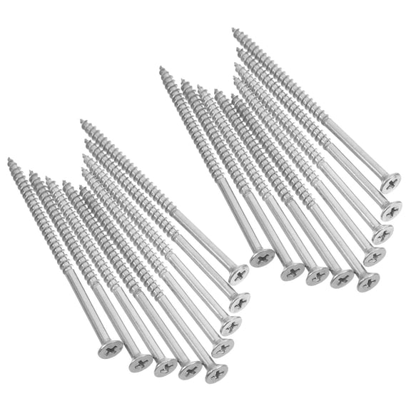 25pcs Stainless Steel Countersunk Self Tapping Screws Half-Thread High-Strength for Furniture Cabinet Home Improvement