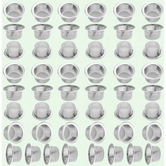 25pcs Stainless Steel Pipe Mesh, 1/2" Pipe Mesh Strainer (25)