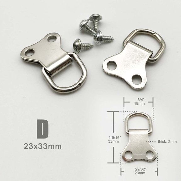25pcs Super Large Heavy Duty Triangle D-Ring Oil Painting Mirror Photo Picture Frame Hanger Hook Art Work Hang with screws