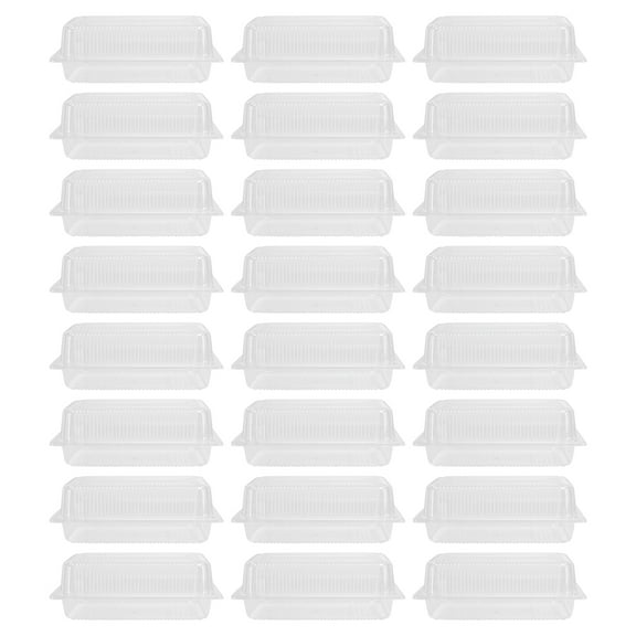 25pcs Transparent Cake Roll & Treat Boxes