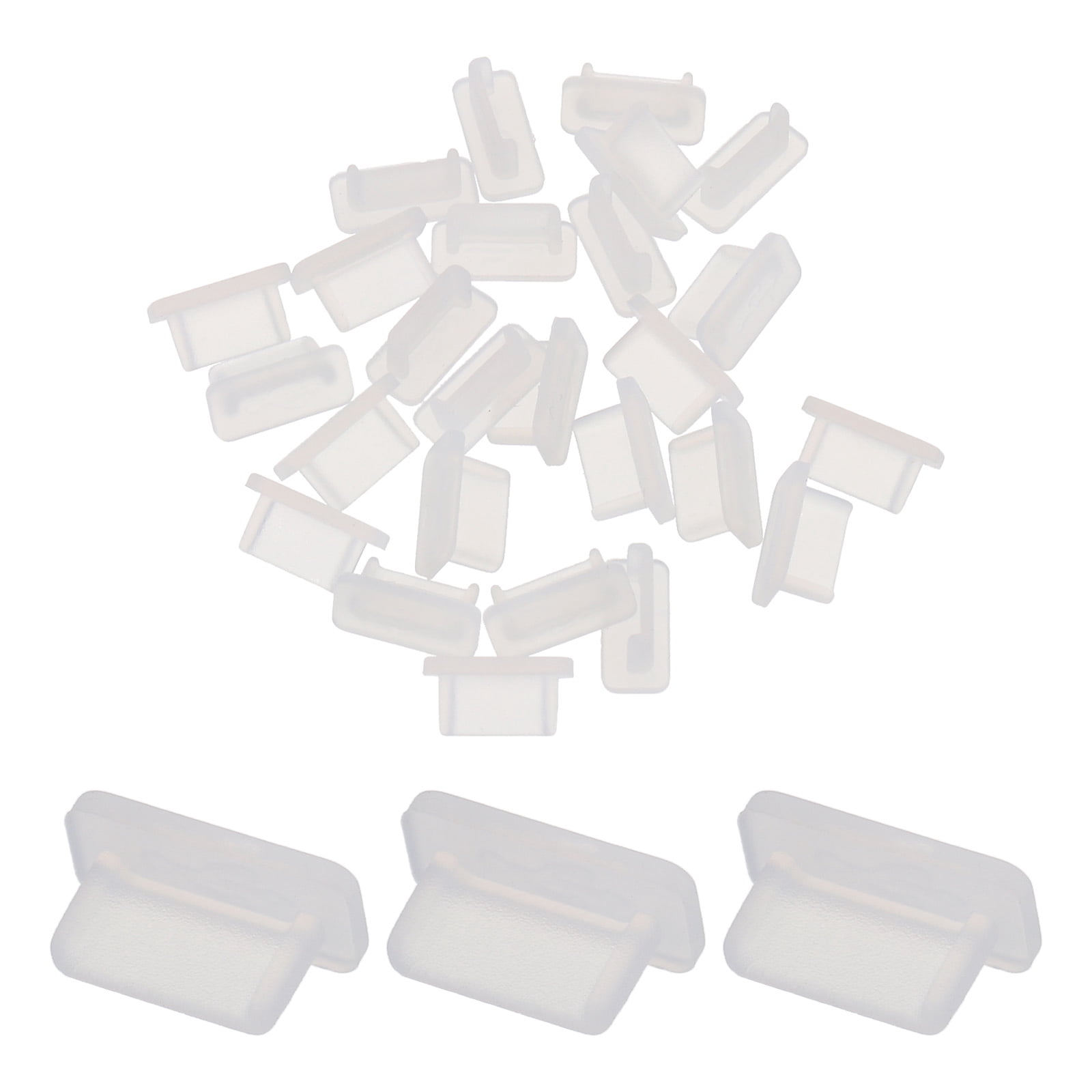 25pcs USB Type C Port Plugs Covers Caps Silicone Anti Dust Protectors ...