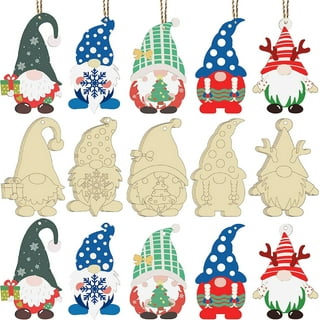 Do It Yourself Christmas Ceramic Ornaments - Craft Kits - 12 Pieces 