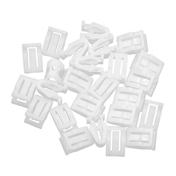 25pcs Universal White Car Auto Plastic Retainer Console  Panel Clip Fastener Interior