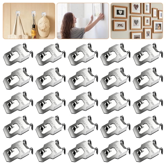25pcs Wall Picture Hooks, TSV Heavy Duty Frames Hanger for Mirrors & Art, Holds 40 lbs