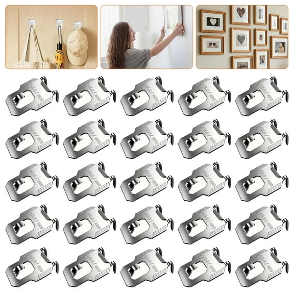 25pcs Wall Picture Hooks, TSV Heavy Duty Frames Hanger for Mirrors & Art, Holds 40 lbs
