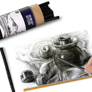  Soho Urban Artist Vine Charcoal - Drawing Charcoal for Artists,  Students, Blending, Live Figure Drawing, & More! - [Black - Soft - 4 Pack]  : Clothing, Shoes & Jewelry