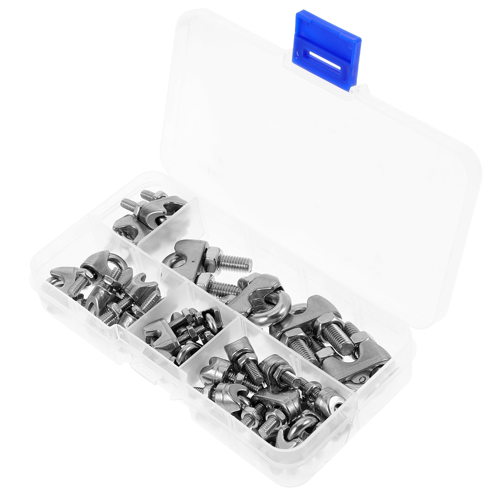 25pcs Wire Rope Clips U Bolts Stainless Steel Wire Rope Cable Clips