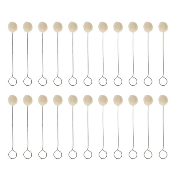 25pcs Wool Daubers with Metal Handle for Leather Dyes