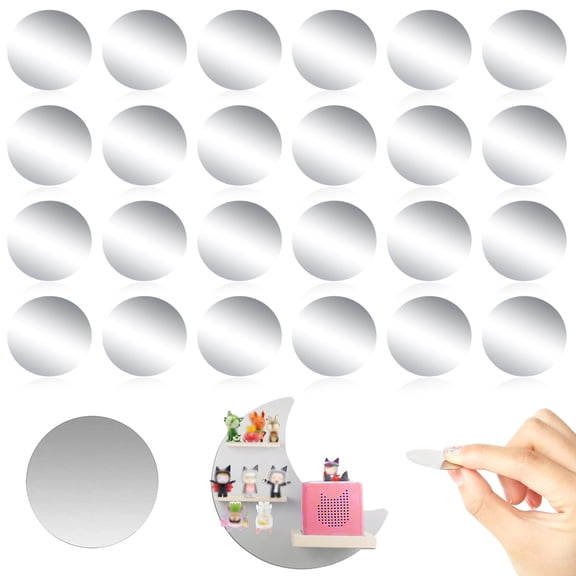 25pcs circular small iron sheets with adhesive backing