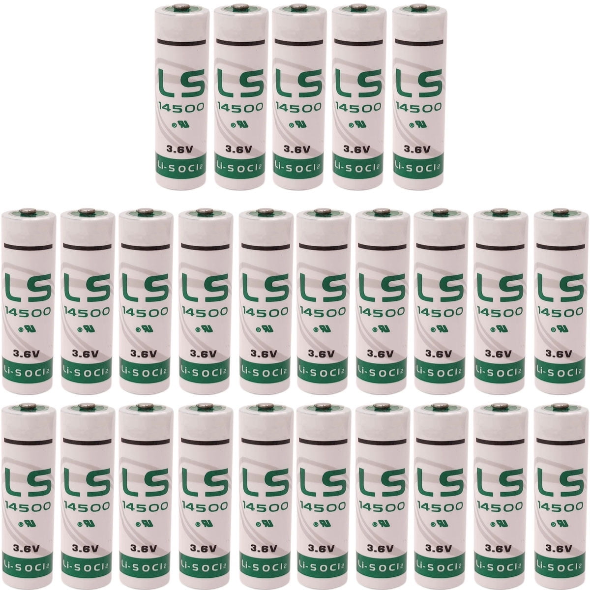 <- 25pcs -> for Saft LS 14500 LS14500 3.6v Lithium AA Battery, LS14500 Battery 2600mah, Non-Rechargeable