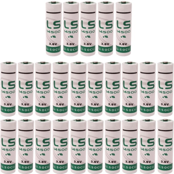 <- 25pcs -> for Saft LS 14500 LS14500 3.6v Lithium AA Battery, LS14500 Battery 2600mah, Non-Rechargeable