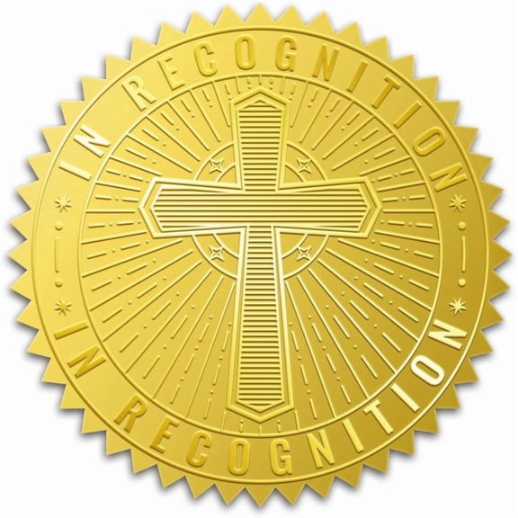 25sheets Plastic Self Adhesive Gold Foil Embossed Stickers Medal Decoration Sticker 5x5cm 4pcs/sheet for DIY Plastic