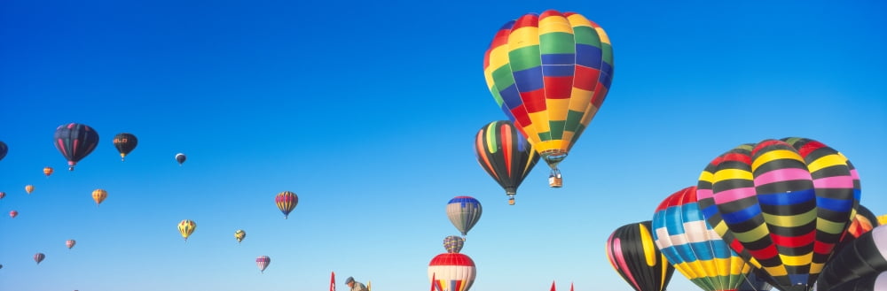 25th Albuquerque International Balloon Fiesta New Mexico Canvas Art - Panoramic Images (27 x 9)