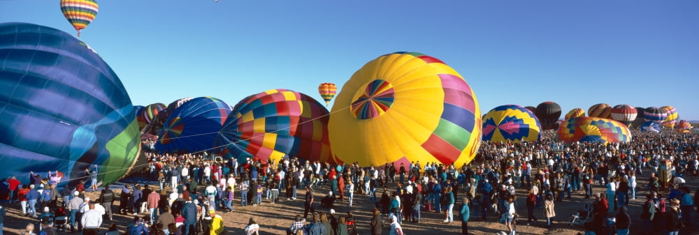 25th Albuquerque International Balloon Fiesta New Mexico Canvas Art - Panoramic Images (27 x 9)