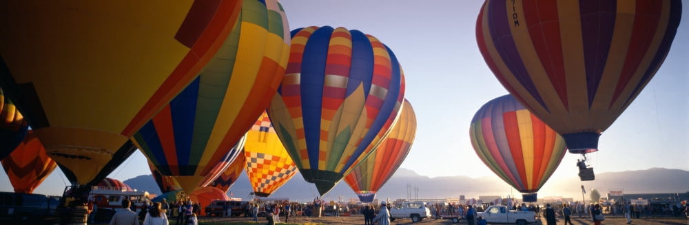 25th Albuquerque International Balloon Fiesta New Mexico Canvas Art - Panoramic Images (27 x 9)