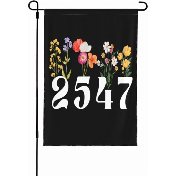 25th Amendment Now flag 2547 Floral Flowers Yard Flags 12x18 Double Side No Flagpole