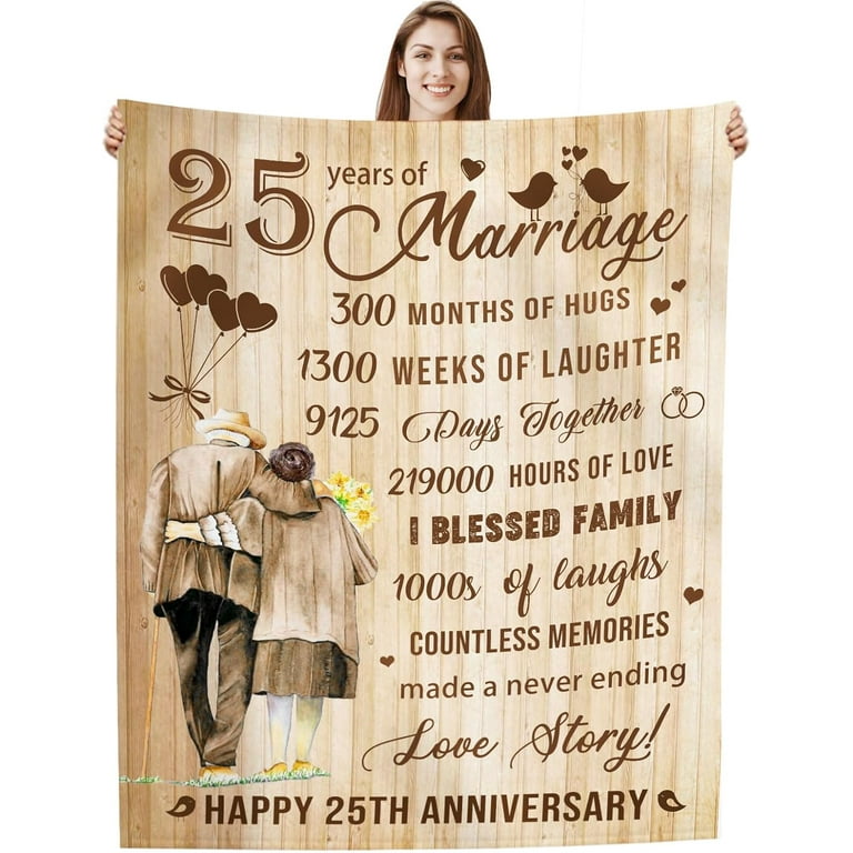 Happy Anniversary 25 Year Anniversary Gift For Him From Wife 25th