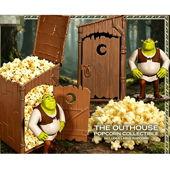 25th Anniversary The Outhouse Popcorn Bucket with Green Swamp Ogre ...