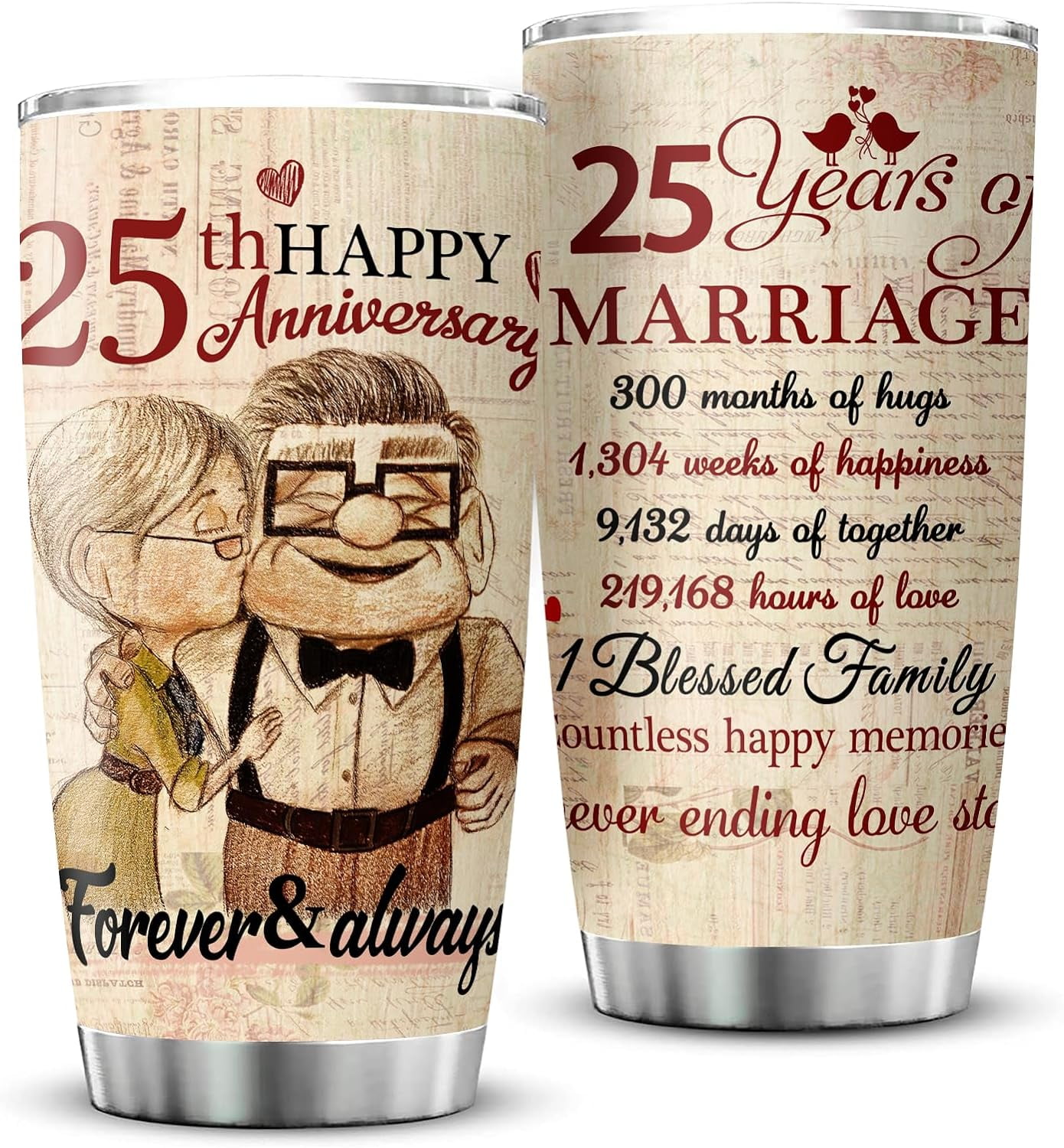 Silver Anniversary 25 Year Anniversary Gift For Husband 25 Years