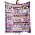 thumbnail image 1 of 25th Birthday Gifts for Women,25th Birthday Decorations,25th Birthday Gifts for Female ,25th Birthday Blanket 50x60 Inch,Gift for 25-Year-Old Daughter from Mom, Gift Ideas for Her,Friends,Sisters, 1 of 6
