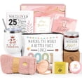 thumbnail image 1 of 25th Birthday Gifts for Women, 25th Birthday Gift Ideas, 25th Birthday Gifts for Her, 9PCS Gifts Baskets for 25 Year Old Woman, Best Friend, Daughter, Sister, 2001 Birthday Gifts, 25 Fabulous Gift, 1 of 7