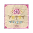 thumbnail image 1 of 25th Birthday Head Scarf, Flags Pink Frame, Head Wrap, 3 Sizes, by Ambesonne, 1 of 2