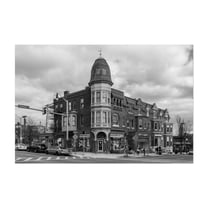 25th & Charles B&W - Baltimore Maryland Photography Unframed Wall Art Print 5 x 7 inches