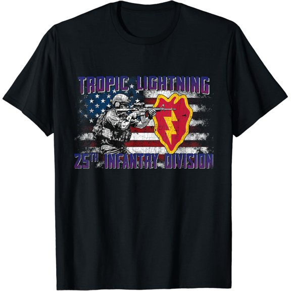 25th Infantry Division 25 ID Tropic Lightning Graphic T-Shirt