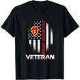 thumbnail image 1 of 25th Infantry Division Vietnam Veteran American Flag Womens T-Shirt Black L, 1 of 5
