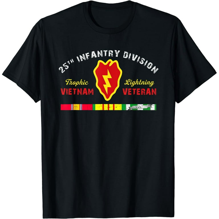 25th Infantry Division Vietnam Veteran T-Shirt 25th Infantry Division Vietnam Veteran T-Shirt