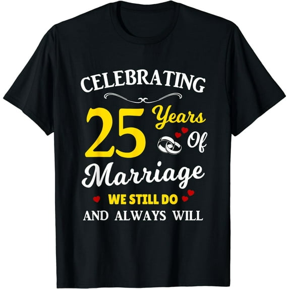 25th Year Wedding Anniversary T-Shirt