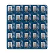 25x1 gram Platinum Bar PAMP Suisse Fortuna Multigram+25 In Assay