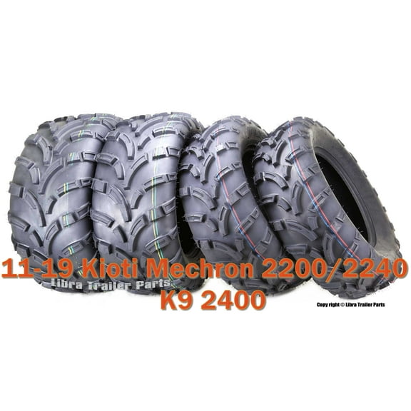 25x10-12 & 25x11-12 High Load ATV tires for 11-19 Kioti Mechron 2200/2240 K9 2400