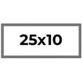 thumbnail image 1 of 25x10 Frame Blue Kingsley Pewter Solid Wood Picture Frame Width 0.75 Inches |Interior Depth 0.5, 1 of 8
