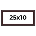 thumbnail image 1 of 25x10 Frame Brown Round Mahogany Solid Wood Picture Frame | 1.625 Inch Moulding Width | with UV, 1 of 8