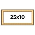 thumbnail image 1 of 25x10 Frame Gold Plein Aire Solid Wood Picture Frame Width 2 Inches | Interior Frame Depth 0.5, 1 of 8