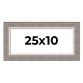 thumbnail image 1 of 25x10 Frame Grey Real Wood Picture Frame Width 2.75 Inches | Interior Frame Depth 0.5 Inches |, 1 of 8