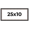 thumbnail image 1 of 25x10 Frame Silver Real Wood Picture Frame Width 1.25 Inches | Interior Frame Depth 0.75 Inches |, 1 of 8