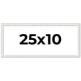 thumbnail image 1 of 25x10 Frame White Real Wood Picture Frame Width 0.75 inches | Interior Frame Depth 0.5 inches |, 1 of 8