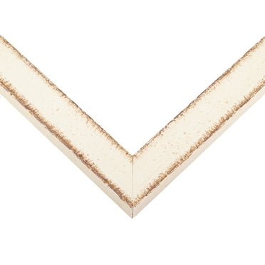 25x10 Frame White Real Wood Picture Frame Width 1.25 inches | Interior Frame Depth 0.5 inches |
