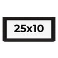 thumbnail image 1 of 25x10 Shadow Box Black Solid Wood Display Picture Frame | 1 Inch Rabbet Depth | | 1.375 Inch, 1 of 4