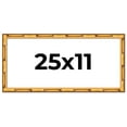 thumbnail image 1 of 25x11 Frame Gold Bamboo Solid Wood Picture Frame | 1 Inch Moulding Width | Interior Frame Depth, 1 of 8